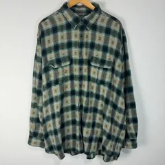 90s オーバーサイズ　ネルシャツ　長袖　アメカジ　ストリート　ウェスタン　古着　チェックシャツ