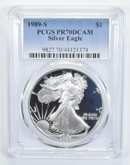 1989-S PR70 CAM PCGS アメリカンシルバーイーグルプルーフ70