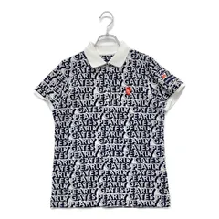 中古 レディース パーリーゲイツ PEARLY GATES 半袖ポロシャツ 1(M) 白×紺 ホワイト×ネイビー