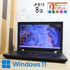 ★超美品 500GB メモリ8GB★L520 Celeron B810 Win11 MS Office 中古品 ノートパソコン★P89183