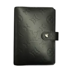 LOUIS VUITTON ルイヴィトン モノグラムマット アジェンダPM 手帳カバー ユニセックス ビジネス 6穴タイプ ブラック(グレー) R20932 中古 T1