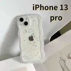 ［ショップス］iPhone13 pro スマホケース なみなみ クリア シンプル 軽量 おしゃれ かわいい 透明 E047　E