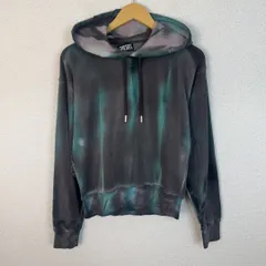 DIESEL ディーゼル スウェットパーカー 総柄 タイダイ染め グレー レディース 古着 ストリート