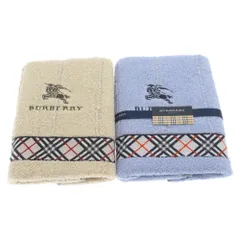 BURBERRY LONDON (バーバリーロンドン) ノバチェック ロゴ刺繍 2枚組 フェイスタオル マルチ