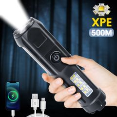 懐中電灯 ハンディライト LEDライト 作業灯 停電 防水 防災対策 USB充電 ズーム 超強光