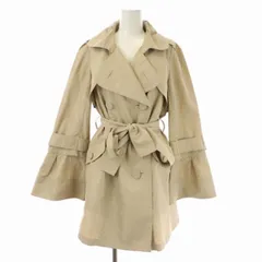 トゥービーシック TO BE CHIC スプリングコート トレンチコート ダブル ロング 40 ベージュ /HS ■OSのサムネイル
