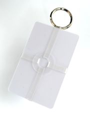 クロスマネーバンド【半透明】分解組み立て可能なDIYミニ財布 輪ゴム財布 マネークリップ キャッシュレス財布 ミニマリスト