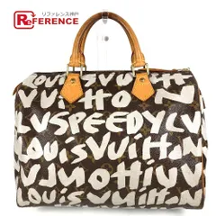 LOUIS VUITTON ルイヴィトン ハンドバッグ スピーディ30 M92195 モノグラムグラフィティキャンバス ブラウン