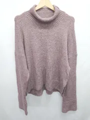 ◇ ⊇ Heather ヘザー タートルネック 長袖 ニット セーター サイズF ピンクベージュ系 レディース E  【1505290022712】