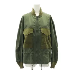ワイズ Y's ヨウジヤマモト 近年モデル ブルゾン ミリタリージャケット ナイロン ジップアップ ドロスト 2 カーキグリーン /ES ■OSのサムネイル