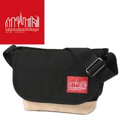 マンハッタンポーテージ Manhattan Portage メンズ レディース MP1605-JR-SD-12 スエードファブリック カジュアル メッセンジャー 斜め掛け 黒 B5 ナイロン ブラック 送料無料