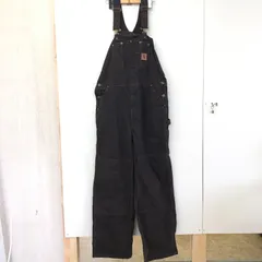 90's carhartt カーハート ダックオーバーオール ダブルニー ダック地 ペインター 90年代ヴィンテージ メキシコ製 メンズ 38×34 ブラウン
