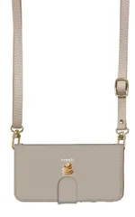 iPhone 16 ProMAX ケース 手帳型 アイフォン16プロマックス スマホケース スマホショルダー レザー ストラップ ケーキ スイーツ パンケーキ 食べ物 かわいい おしゃれ 調節可能 130cm  カラー01