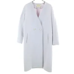 UNITED ARROWS TOKYO ユナイテッドアローズトウキョウ 日本製 ウールブレンド ノーカラーコート 36 グレー 収納カバー付き レディース 古着