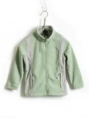 ■ 2000円ポッキリ 返品不可 ■ガールズ XS 110cm 程■ ノースフェイス フルジップ 2トーン フリース