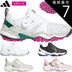 종류 7:블랙/화이트/블루 IG8749/24.5 아디다스 코드 카오스 25 보아 스파이클리스 여성 골프 슈즈[Adidas COEDCHAOS 25 BOA SPIKELESS GOLF SHOES]NKZ952024년 가을 겨울 모델 일본정