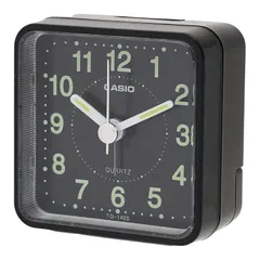 CASIO(カシオ) 目覚まし時計 アナログ トラベルクロック 小型 ブラック TQ-140S-1JF