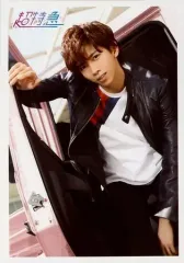 【中古】生写真(男性) 超特急/リョウガ(船津稜雅)/膝上・衣装黒白・右手扉・首傾げ・車/生写真 第57弾