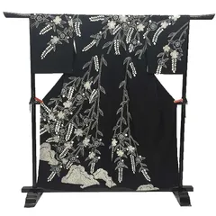 おぼろ染 訪問着 絞り染 紋意匠 正絹 ガード加工済 X014 レディース