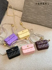 【今日特価】CHANEL 小金球シリーズ 菱格紋チェーンバッグ-MM輸入