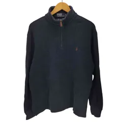 ポロバイラルフローレン Polo by RALPH LAUREN ポニー 刺繍 ハーフジップ スウェット メンズ import：L 
