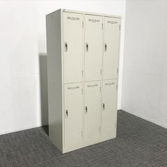 6人用ロッカー 3列2段 SLK型 SLK-6 生興 グレー