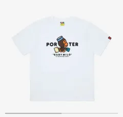 BAPE　PORTER　Tシャツ&トートバッグセット　新品未開封　白2XLサイズ BAPE PORTER Tシャツ&トートバッグセット新品未開封白2XLサイズ