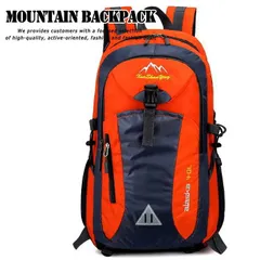 リュック メンズ レディース 防水 防災リュック 避難 スポーツ 軽量 リュックサック 32L バックパック デイパック アウトドア キャンプ ジム 登山 散歩 7988248 (オレンジ)