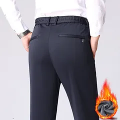 裏起毛パンツ メンズ 冬 暖かい ストレートパンツ スラックス メンズ ウエストゴム カジュアル ストレッチパンツ 2JKS957