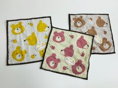 ハンカチ 3枚セット クマ フラッフィー