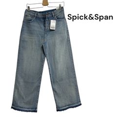 新品未使用タグ付き　Spic&Span ルーズストレートデニム　38