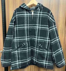 stussy flannel work jacket チェック ジャケ ット - メルカリ