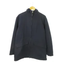 ダンヒル dunhill ジャケット フーディー ダブルジップ コットン 裏チェック M 紺 ネイビー /AO2 ■GY18のサムネイル