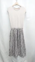 ◇ ⊂ SENSE OF PLACE by URBAN RESEARCH 総柄 ロング ワンピース サイズF グレー系 レディース E  【1503060011508】