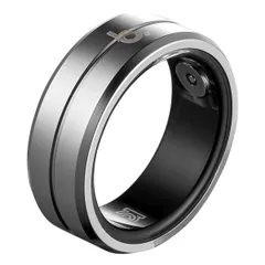 新品 b.ring スマートリング ブリング 健康管理 睡眠管理 最大9日間持続 Android iPhone対応 専用アプリ 超軽量 IP68 防水 歩数計 日本語取扱説明書/磁気充電ケーブル付き/シルバー US7号（内周54.5mm）