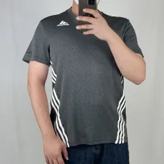 adidas(アディダス) グレー 機能性 半袖Tシャツ 2XL 240912