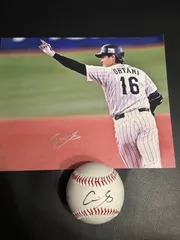 メジャー！MLB 大谷翔平選手直筆サイン色紙、直筆サインボールセット　額縁付き！ MLB最優秀新人賞受賞記念】大谷翔平 直筆サインボール＜特製展示