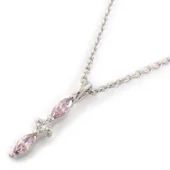 1点もの✨Pt950/850 天然ピンクダイヤモンド 0.04ct ペンダント