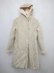 ■ URBAN RESEARCH ROSSO フェイクムートン スウェード調 長袖 ロング コート サイズF ベージュ レディース P  【1302200004086】