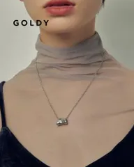 GOLDY/ゴールディ/ニュアンス カーヴィー プレート ネックレス/アクセサリー/3240104