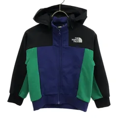 THE NORTH FACE ザノースフェイス ロゴプリント 長袖 スウェット ジップパーカー 120 アウトドア NTJ11902 キッズ 古着