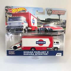 ホットウィール ニッサン　フェアレディZ　サクラスプリンター チームトランスポート ミニカー