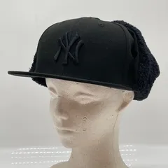 冬KO3239□ニューエラ キャップ 帽子 59FIFTY フライトキャップ ヤンキース ブラック 57.7ｃｍ