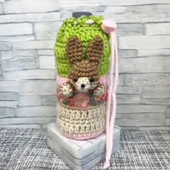 ハンドメイド　ペットボトルカバー　うさぎ