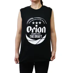 オリオンビール ノースリーブ ブラック コットン ドラフト缶 沖縄 ご当地 定番 シャツ 黒 男女兼用 tシャツ