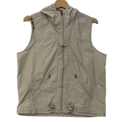 Columbia/コロンビア WOMEN’S アウトドアベスト ナイロンベスト フード付き フード ライトアウター レディース Mアイボリーベージュ