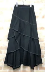 【中古】 PAGEBOY ページボーイ ステッチティアードフレアスカート ブラック F 111427287