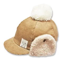 ☆ ベージュ ☆ Mサイズ ☆ 耳あてCAP 耳付き キャップ ベビー 耳あてCAP ベビー帽子 キャップ 男の子 女の子 耳当て キッズ ぼうし 赤ちゃん 子ども 子供 冬 防寒 シャポックス 日本製 おしゃれ かわいい