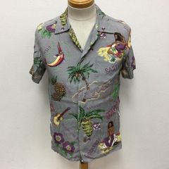 WACKO MARIA ワコマリア シャツ、ブラウス 半袖 JAMAICA HAWAIIAN SHIRTS 総柄ジャマイカ  レーヨン100% ハワイアンシャツ オープンカラーシャツ 半袖 アロハシャツ