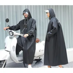 ☆ ブラック ☆ XL ☆ レインコート pk206 レインコート バイク ポンチョ レインポンチョ 二重ツバ付き バイクポンチョ  スクーター かっぱ 雨具 雨合羽 防風 防水 防汚 通学 通勤 男女兼用 レディース メンズ